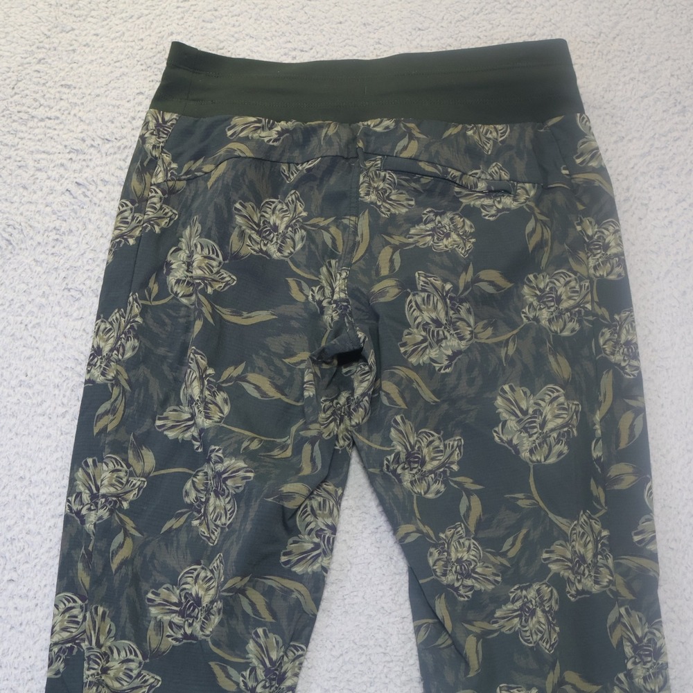 Athleta Trekkie North Printed Jogger Green Floral Hiking Pants Size 2 - Picture 9 of 9